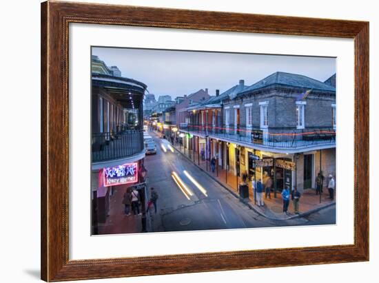 Louisiana, New Orleans, French Quarter, Bourbon Street-John Coletti-Framed Photographic Print