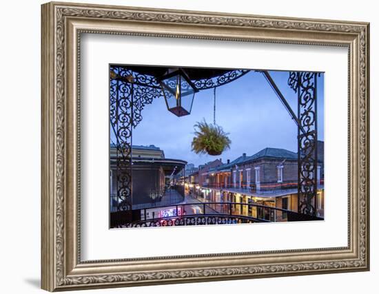 Louisiana, New Orleans, French Quarter, Bourbon Street-John Coletti-Framed Photographic Print