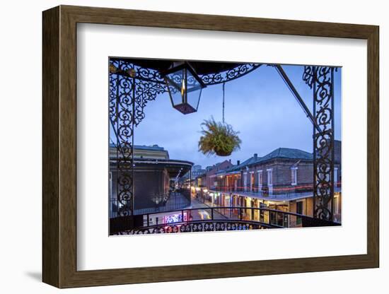 Louisiana, New Orleans, French Quarter, Bourbon Street-John Coletti-Framed Photographic Print