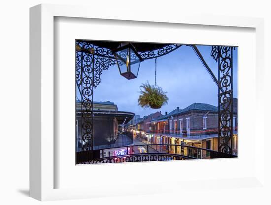 Louisiana, New Orleans, French Quarter, Bourbon Street-John Coletti-Framed Photographic Print