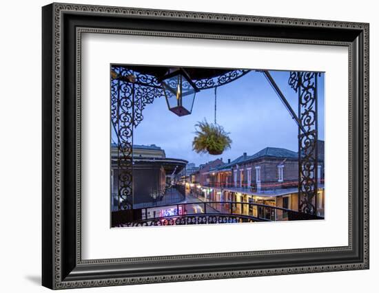 Louisiana, New Orleans, French Quarter, Bourbon Street-John Coletti-Framed Photographic Print