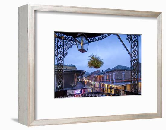 Louisiana, New Orleans, French Quarter, Bourbon Street-John Coletti-Framed Photographic Print