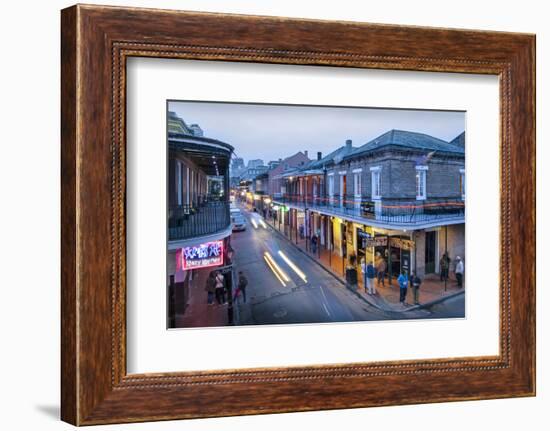 Louisiana, New Orleans, French Quarter, Bourbon Street-John Coletti-Framed Photographic Print