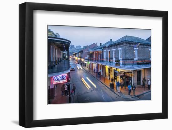 Louisiana, New Orleans, French Quarter, Bourbon Street-John Coletti-Framed Photographic Print