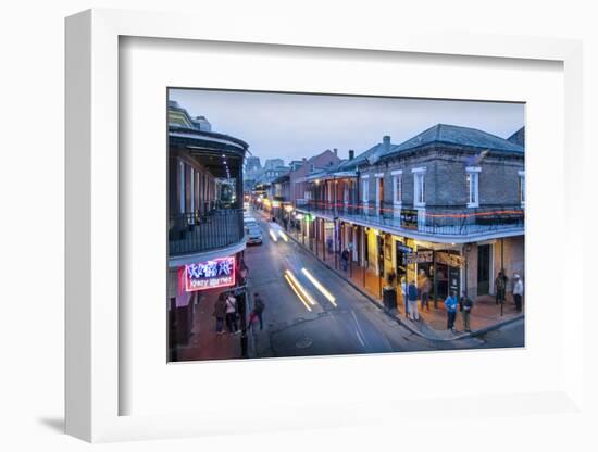 Louisiana, New Orleans, French Quarter, Bourbon Street-John Coletti-Framed Photographic Print