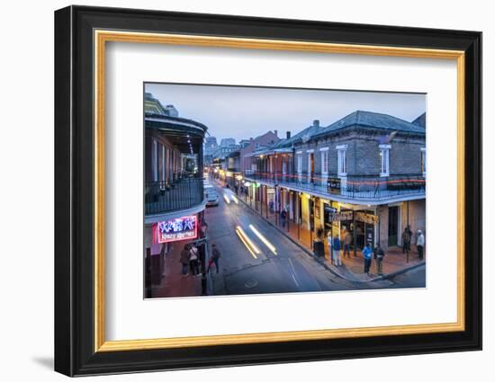 Louisiana, New Orleans, French Quarter, Bourbon Street-John Coletti-Framed Photographic Print