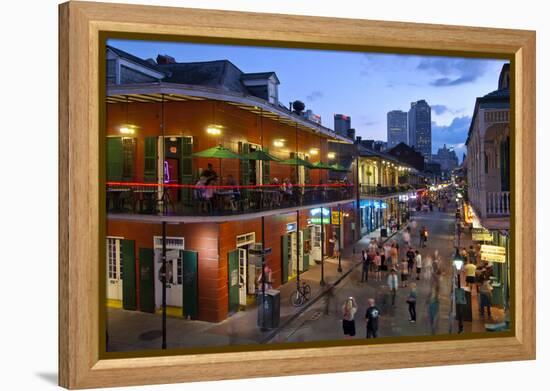 Louisiana, New Orleans, French Quarter, Bourbon Street-John Coletti-Framed Premier Image Canvas