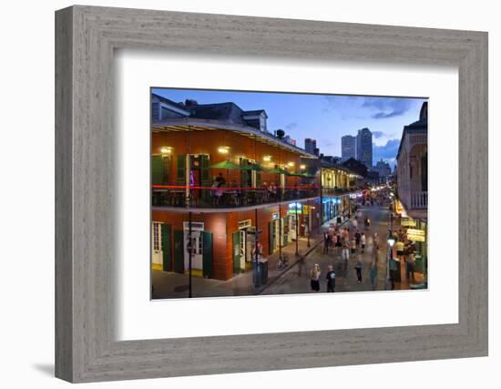 Louisiana, New Orleans, French Quarter, Bourbon Street-John Coletti-Framed Photographic Print