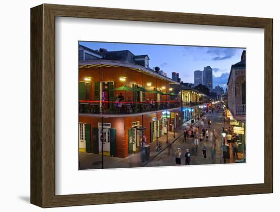 Louisiana, New Orleans, French Quarter, Bourbon Street-John Coletti-Framed Photographic Print