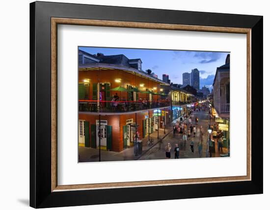 Louisiana, New Orleans, French Quarter, Bourbon Street-John Coletti-Framed Photographic Print