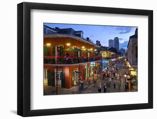 Louisiana, New Orleans, French Quarter, Bourbon Street-John Coletti-Framed Photographic Print