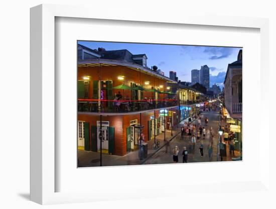 Louisiana, New Orleans, French Quarter, Bourbon Street-John Coletti-Framed Photographic Print