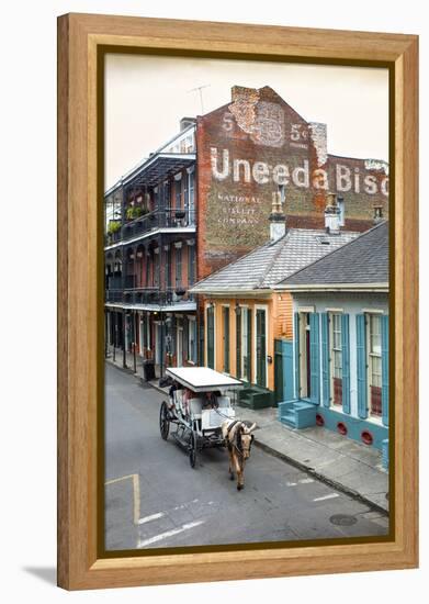 Louisiana, New Orleans, French Quarter, Dumaine Street, Historic Uneeda Biscuit Sign-John Coletti-Framed Premier Image Canvas