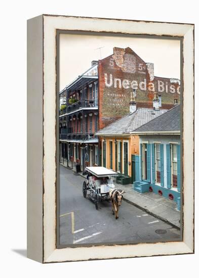 Louisiana, New Orleans, French Quarter, Dumaine Street, Historic Uneeda Biscuit Sign-John Coletti-Framed Premier Image Canvas