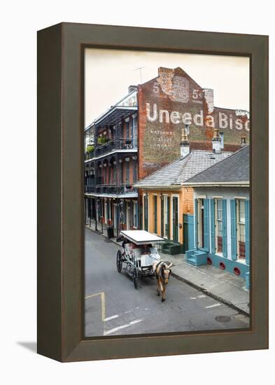 Louisiana, New Orleans, French Quarter, Dumaine Street, Historic Uneeda Biscuit Sign-John Coletti-Framed Premier Image Canvas