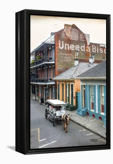 Louisiana, New Orleans, French Quarter, Dumaine Street, Historic Uneeda Biscuit Sign-John Coletti-Framed Premier Image Canvas