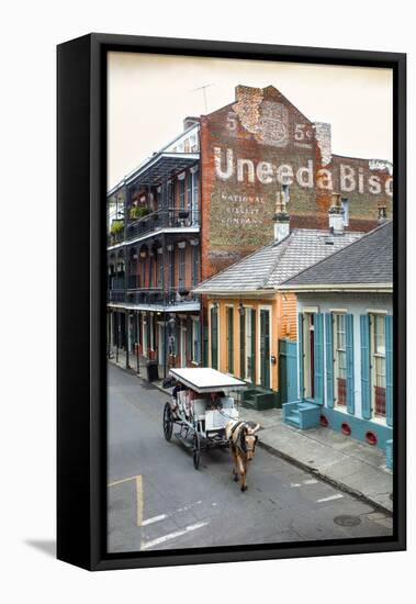 Louisiana, New Orleans, French Quarter, Dumaine Street, Historic Uneeda Biscuit Sign-John Coletti-Framed Premier Image Canvas