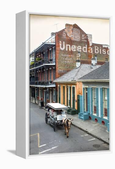 Louisiana, New Orleans, French Quarter, Dumaine Street, Historic Uneeda Biscuit Sign-John Coletti-Framed Premier Image Canvas