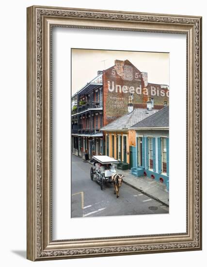 Louisiana, New Orleans, French Quarter, Dumaine Street, Historic Uneeda Biscuit Sign-John Coletti-Framed Photographic Print