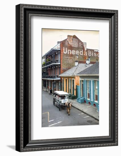 Louisiana, New Orleans, French Quarter, Dumaine Street, Historic Uneeda Biscuit Sign-John Coletti-Framed Photographic Print