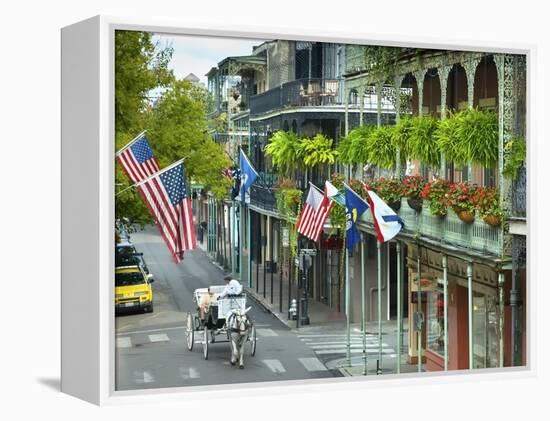 Louisiana, New Orleans, French Quarter, Royal Street-John Coletti-Framed Premier Image Canvas