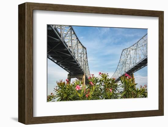 Louisiana. New Orleans, Lower Mississippi River Basin, the Greater New Orleans Bridge-Alison Jones-Framed Photographic Print