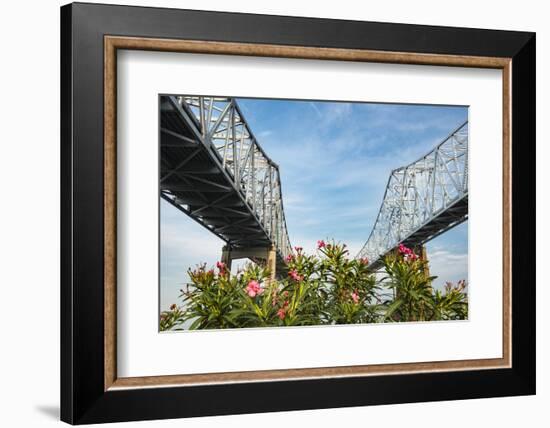 Louisiana. New Orleans, Lower Mississippi River Basin, the Greater New Orleans Bridge-Alison Jones-Framed Photographic Print