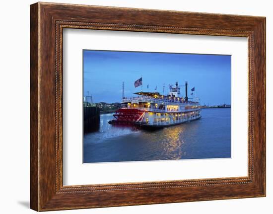 Louisiana, New Orleans, Natchez Steamboat, Mississippi River-John Coletti-Framed Photographic Print