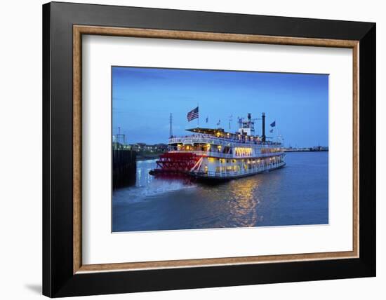 Louisiana, New Orleans, Natchez Steamboat, Mississippi River-John Coletti-Framed Photographic Print