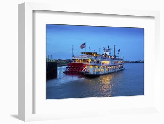 Louisiana, New Orleans, Natchez Steamboat, Mississippi River-John Coletti-Framed Photographic Print