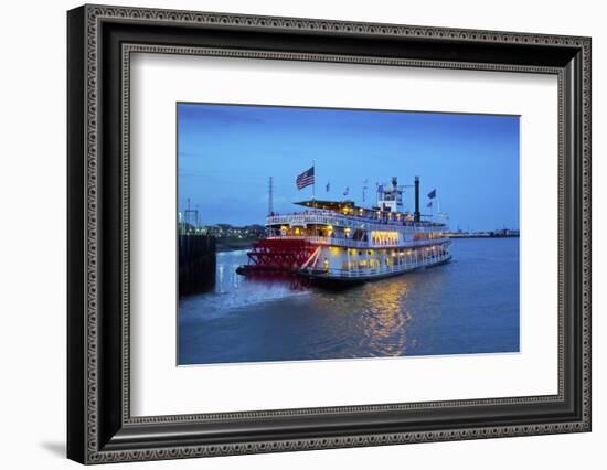 Louisiana, New Orleans, Natchez Steamboat, Mississippi River-John Coletti-Framed Photographic Print