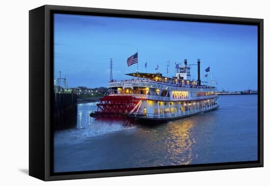 Louisiana, New Orleans, Natchez Steamboat, Mississippi River-John Coletti-Framed Premier Image Canvas