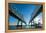 Louisiana, New Orleans, Twin Cantilever Bridges, Mississippi River, Tugboat-John Coletti-Framed Premier Image Canvas