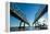 Louisiana, New Orleans, Twin Cantilever Bridges, Mississippi River, Tugboat-John Coletti-Framed Premier Image Canvas