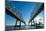 Louisiana, New Orleans, Twin Cantilever Bridges, Mississippi River, Tugboat-John Coletti-Mounted Photographic Print