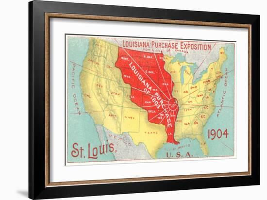 Louisiana Purchase, St. Louis, Missouri-null-Framed Art Print