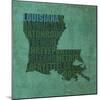 Louisiana State Words-David Bowman-Mounted Giclee Print