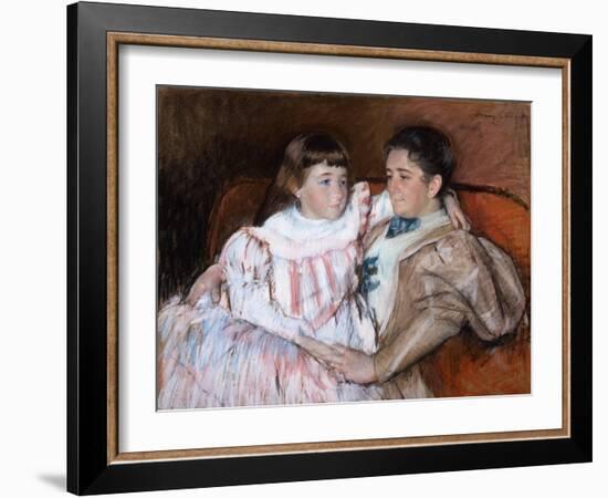 Louisine Havemeyer and Her Daughter Electra, 1895-Mary Stevenson Cassatt-Framed Giclee Print