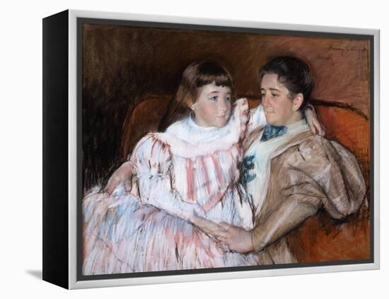 Louisine Havemeyer and Her Daughter Electra, 1895-Mary Stevenson Cassatt-Framed Premier Image Canvas