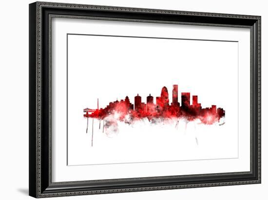 Louisville Kentucky City Skyline-Michael Tompsett-Framed Art Print