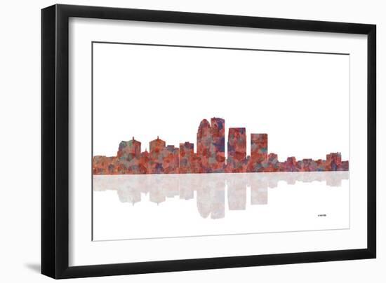 Louisville Kentucky Skyline 1-Marlene Watson-Framed Giclee Print