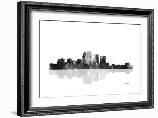 Louisville Kentucky Skyline BG 1-Marlene Watson-Framed Giclee Print