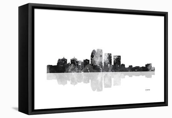 Louisville Kentucky Skyline BG 1-Marlene Watson-Framed Premier Image Canvas