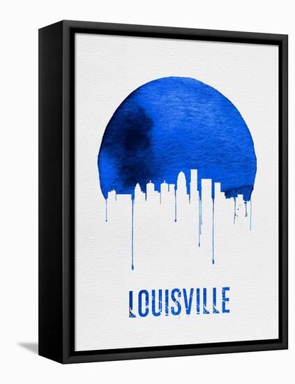 Louisville Skyline Blue-null-Framed Stretched Canvas