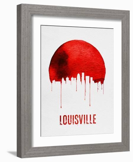 Louisville Skyline Red-null-Framed Art Print