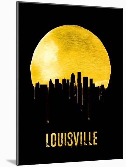 Louisville Skyline Yellow-null-Mounted Art Print