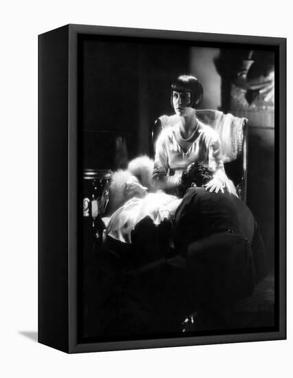 Loulou Lulu La boite by Pandore Pandora's Box by GeorgWilhelmPabst with Louise Brooks, 1929 (b/w ph-null-Framed Stretched Canvas