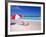 Lounge Chairs and Umbrella on the Beach-Bill Bachmann-Framed Photographic Print