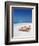 Lounge Chairs on Beach and Yacht, Maldives, Indian Ocean, Asia-Sakis Papadopoulos-Framed Photographic Print