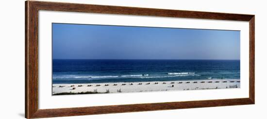 Lounge Chairs on the Beach, Pensacola Beach, Escambia County, Florida, USA-null-Framed Photographic Print